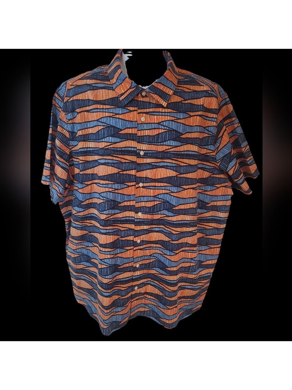 Perry Ellis Men's Short Sleeve Button Down Shirt Size 3X